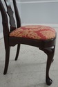 L65745: Set of 8 STICKLEY Damask Upholstered Mahog