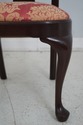 L65745: Set of 8 STICKLEY Damask Upholstered Mahog