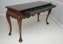 46760: LINCOLN GERARD Mahogany Ball & Claw Console