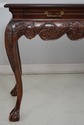 46760: LINCOLN GERARD Mahogany Ball & Claw Console