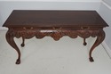 46760: LINCOLN GERARD Mahogany Ball & Claw Console