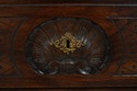 F66719: Antique French Carved Walnut Slant Front D