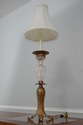 LF66748: Pair TYNDALE Metal Base Crystal Table Lam