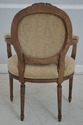 66751: Pair French Louis XVI Fauteuils Open Armcha