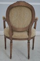 L66752: Pair French Louis XVI Upholstered Armchair