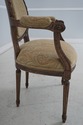 L66752: Pair French Louis XVI Upholstered Armchair