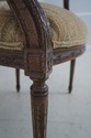 L66752: Pair French Louis XVI Upholstered Armchair