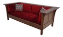 66740: STICKLEY Eastwood Finish Mission Oak Sofa