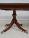 L66031: EJ VICTOR Banded Mahogany Dining Room Tabl