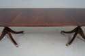 L66031: EJ VICTOR Banded Mahogany Dining Room Tabl