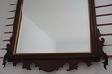 66711: Chippendale Mahogany Mirror w. Gold Trim