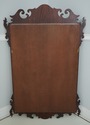 66711: Chippendale Mahogany Mirror w. Gold Trim