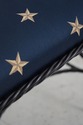 L66788: Pair Regency Style Iron Blue & Gold Star B