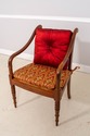 71301: Pair Of BAKER Attributed Mahogany Caned Sea