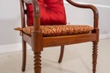 71301: Pair Of BAKER Attributed Mahogany Caned Sea
