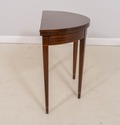 L70413: KITTINGER Mahogany Gate Leg Demilune Inlai