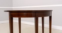 L70413: KITTINGER Mahogany Gate Leg Demilune Inlai