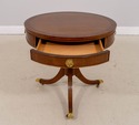 L71307: COUNCIL Mahogany One-Drawer Round Drum End