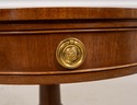 L71307: COUNCIL Mahogany One-Drawer Round Drum End