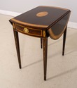  L69977: Pair Of STICKLEY Inlaid Mahogany Drop-Lea