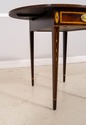  L69977: Pair Of STICKLEY Inlaid Mahogany Drop-Lea