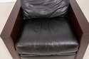  70194: STICKLEY Inlaid Leather Cherry Cube Lounge