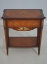 L71285: COLOMBO MOBILI Italian Inlaid 1 Drawer Nig