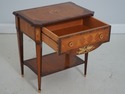 L71285: COLOMBO MOBILI Italian Inlaid 1 Drawer Nig