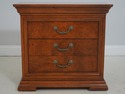 71222: Pair THOMASVILLE Walnut Finish Nightstands