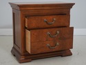 71222: Pair THOMASVILLE Walnut Finish Nightstands