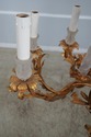 F62441EC: French Gold Leaf Toleware Chandelier w. 