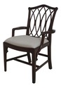 71270: THEODORE ALEXANDER Chippendale Mahogany Arm