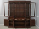 66239: STICKLEY Beveled Glass Cherry Breakfront Ch