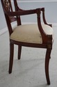 L66795: Set of 10 Neoclassical Mahogany & Gold Din