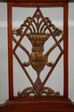 L66795: Set of 10 Neoclassical Mahogany & Gold Din