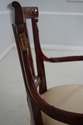 L66795: Set of 10 Neoclassical Mahogany & Gold Din