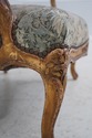 L66805: Pair Antique French Polychrome Open Armcha