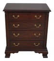 66538: HENKEL HARRIS Mahogany 4 Drawer Nightstand