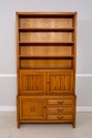 F70490: Pair German Oak 3 Piece Open Bookcase Cabi