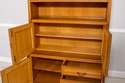F70490: Pair German Oak 3 Piece Open Bookcase Cabi