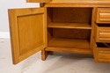 F70490: Pair German Oak 3 Piece Open Bookcase Cabi