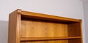 F70490: Pair German Oak 3 Piece Open Bookcase Cabi