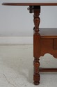 22699E: Cherry Flip Top Table Hall Bench w/ Drawer