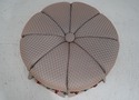 F30003EC: Decorator Round Upholstered Oversized Ot