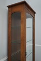 66850: STICKLEY 1 Door Mission Oak Curio Display C