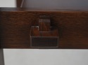 71341: STICKLEY Mission Oak Two-Tier Tile Top End 