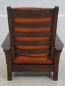 71343: STICKLEY Mission Oak And Leather Morris Cha