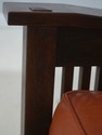 71343: STICKLEY Mission Oak And Leather Morris Cha