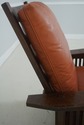 71343: STICKLEY Mission Oak And Leather Morris Cha