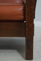 71343: STICKLEY Mission Oak And Leather Morris Cha